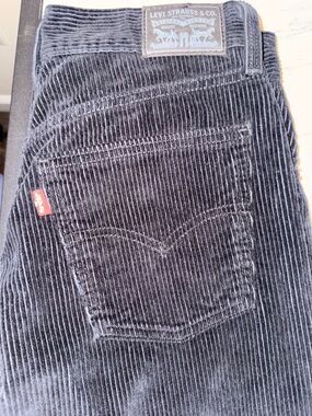Levi’s 511 Slim Fit Black Corduroy Pants - Size 27x30 NWOT